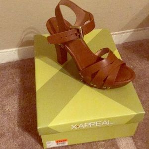 Brown Xappeal Whitney heels